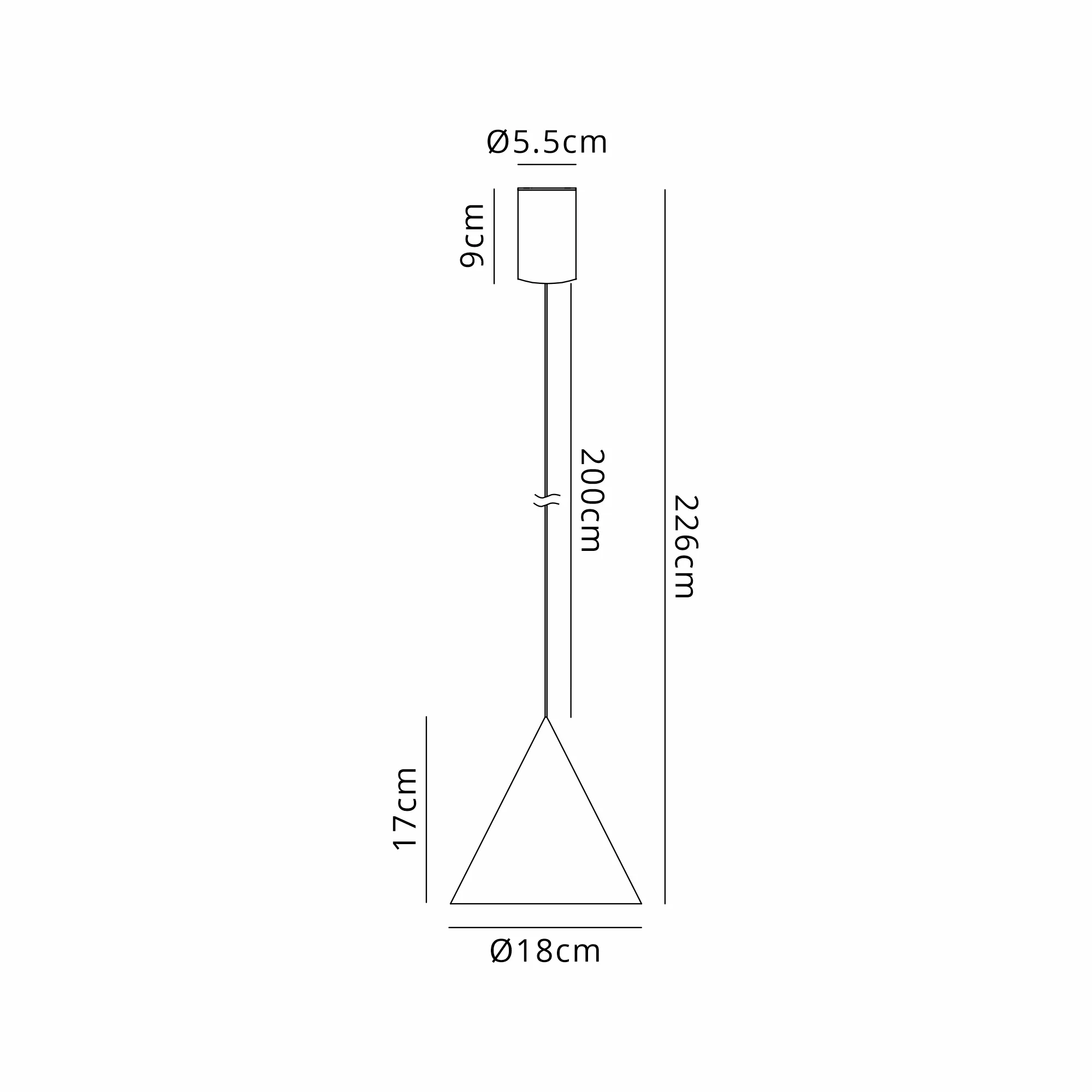 Cono Ceiling Lights Mantra Single Pendant
